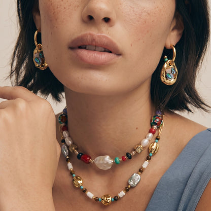 Shell Mosaic Convertible Hoops